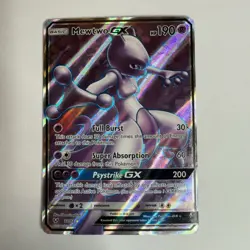 Mewtwo GX 72/73 Full Art Sun & Moon Shining Legends 2017 Pokemon TCG Card - NM - Image 1