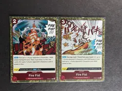 Fire Fist One Piece TCG OP03-018 Rare Event card QTY 2 - PWE - Image 1