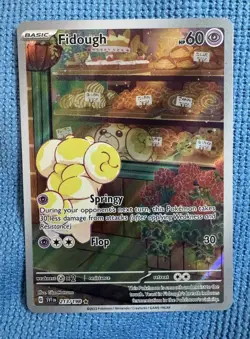 Fidough Scarlet & Violet Base Set Illustration Card 213/198 Rare - Image 2