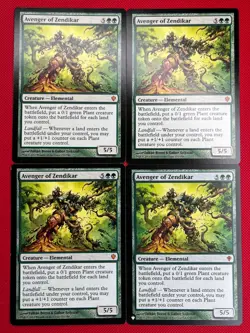 MTG 4X Avenger of Zendikar X4 Commander 2013 & Mystery Booster Magic - SP/NM - Image 1