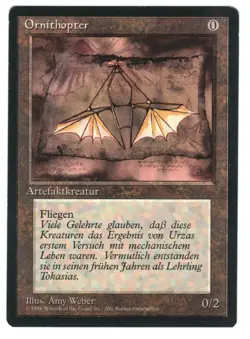 ►Magic-Style◄ MTG - Ornithopter - German Revised FBB - EX - Image 1