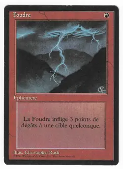 ►Magic-Style◄ MTG - Lightning Bolt - French Revised FBB - Good - Image 1
