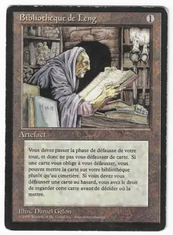►Magic-Style◄ MTG - Library of Leng - French Revised FBB - Played - Image 1