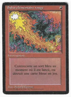 ►Magic-Style◄ MTG - Red Elemental Blast - French Revised FBB - Played - Image 1