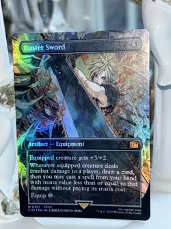 MTG FINAL FANTASY Buster Sword R - Foil - Borderless Near Mint 0351 English - Image 2