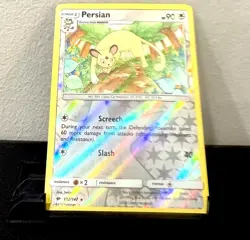 Persian 102/147: Pokemon Sm-Burning Shadows Rare Reverse Holo NM/M - Image 1