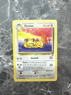 Pokemon TCG Persian Base Set 2 56/130 Regular Unlimited Uncommon - Image 1
