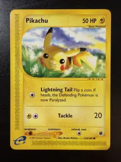 Pikachu 124/165 - Expedition - Common - Pokemon TCG - LP - Image 1