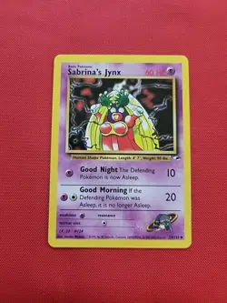 Pokemon: Sabrina’s Jynx #59/132 Gym Heroes 2000 Vintage WOTC Non-holo - LP - M41 - Image 1