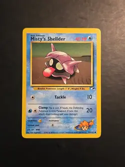 Pokemon Gym Heroes Misty's Shellder Non Holo Common 89/132 LP - Image 1