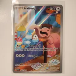 Lickitung 180/162 SV05: Temporal Forces Holo Illustration Rare Pokemon TCG - Image 1