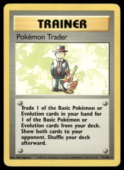1999 Pokemon Base Set Pokemon Trader #077/102 - Raw Ungraded - Image 1
