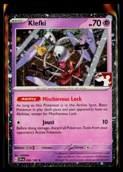 Klefki Play! Pokemon Prize Pack Series 4 Non-Holo Stamped Promo 096/198 NM! - Image 1