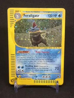 Feraligatr 12/165 Holo Rare Expedition 2002 Pokemon HP - Image 1