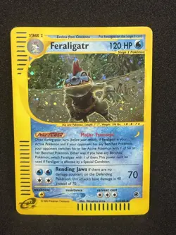 Feraligatr 12/165 Holo Rare Expedition 2002 Pokemon HP - Image 3
