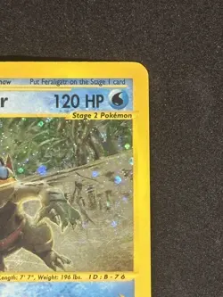 Feraligatr 12/165 Holo Rare Expedition 2002 Pokemon HP - Image 5