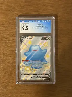Ditto V CGC 9.5 Gem Mint - Shiny Vault SV118/SV122 Shining Fates Pokemon 2021 - Image 1
