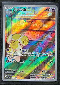 Pokemon 2023 Scarlet & Violet Fidough 213/198 Illustration Rare NM - Image 1