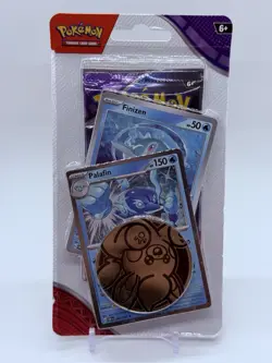 Pokemon TCG: Temporal Forces Premium Check Lane Blister New Finizen & Palafin - Image 1