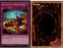 NECH-EN086 Yugioh, Fire Lake of the Burning Abyss, Holo Super Rare - Image 1