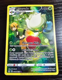 Roserade TG02/TG30 Lost Origins Trainer Gallery Pokemon Card - NM - Image 1