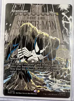 Reanimate Marvel Bonus Sheet/Spider-Man Borderless Regular MTG Magic Card - Image 1