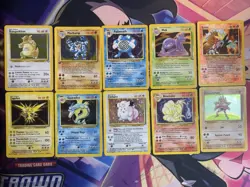 Pokemon Card Lot 10 Vintage MP/HP Conditions - Image 1