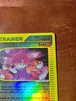 Seer Reverse Holo 133/147 Aquapolis Trainer Pokemon Card - Image 4