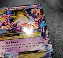 M Alakazam EX 26/124 Fates Collide Holo Ultra Rare Pokemon Card HP - Image 3