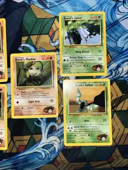 Brock's Pokemon TCG Gym Heroes Card Lot (Brock’s Rhyhorn 22 Sandshrew And More ) - Image 2