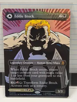 2025 Magic Marvel Spider-Man Eddie Brock M0233 Venom Mythic Borderless Foil - Image 1
