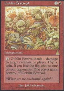 1x Goblin Festival - Foil Light Play, English Urza's Destiny MTG Magic - Image 1