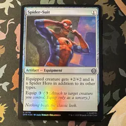 MTG Magic the Gathering Spider-Suit (176/308) Marvel's Spider-Man NM FOIL - Image 1