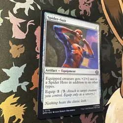 MTG Magic the Gathering Spider-Suit (176/308) Marvel's Spider-Man NM FOIL - Image 3