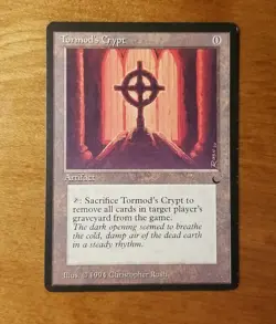 MTG 1x Tormod's Crypt, LP, The Dark, Artifact Exile Graveyard Commander 0 Mana - Image 1