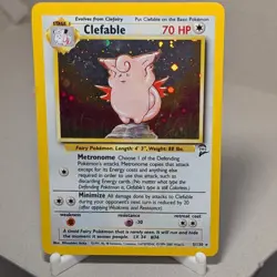 Pokemon TCG Clefable Base Set 2 5/130 holo - Image 1