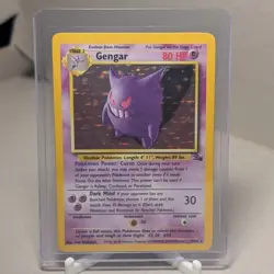 Gengar 5/62 Fossil Holo Rare Unlimited Pokemon TCG LP - Image 2