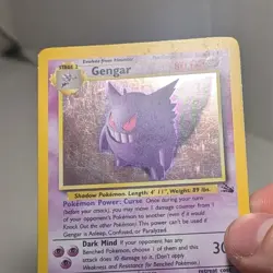Gengar 5/62 Fossil Holo Rare Unlimited Pokemon TCG LP - Image 4
