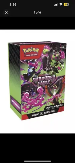 SEALED Pokemon TCG: Scarlet & Violet Shrouded Fable Booster Bundle 6 Packs New - Image 1