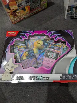 Mimikyu EX Box Pokemon TCG NEW incl 4 Booster Packs + Promo Cards - Image 1