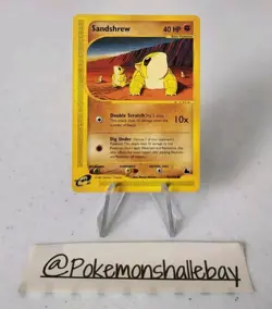 Sandshrew 92/144 - Skyridge Set *NM* Common Pokemon Card *Free Tracked Postage* - Image 1