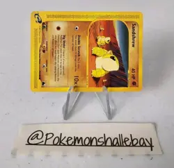 Sandshrew 92/144 - Skyridge Set *NM* Common Pokemon Card *Free Tracked Postage* - Image 2