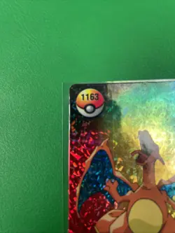 Pokemon Pocket Monsters Vending Prism Holo Vintage Sticker #1163 CHARIZARD NM - Image 3