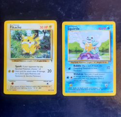 Pokemon Squirtle 95/110 Pikachu 86/110 Legendary no reverse HOLO inglese - Image 1