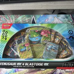 Pokemon TCG Venusaur EX & Blastoise EX Premium Collection Box - New/Sealed - Image 1