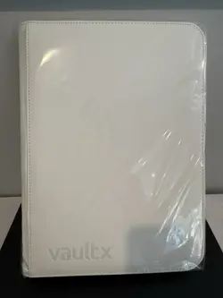 Vault X White Edition 9 Pocket Exo-Tec Zip Binder -NEW - VaultX Pokemon Flare - Image 2