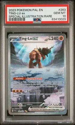 PSA 10 GEM MINT Ting-Lu ex 263/193 Paldea Evolved SIR Pokemon - Image 1