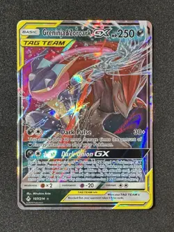 ◓Greninja & Zoroark GX 107/214 Unbroken Bonds - Pokemon TCG Tag Team Rare*NM◓ - Image 2