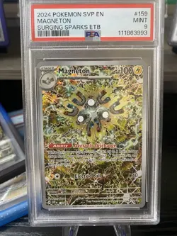 2024 Pokemon SVP en #159 Magneton Surging Sparks ETB! PSA 9! - Image 1