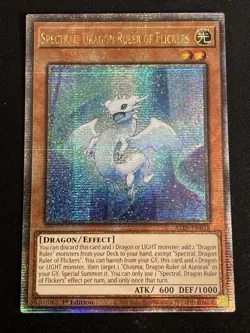 Spectral, Dragon Ruler of Flickers [ALIN-EN018] Quarter Century Secret Rare Near - Image 1